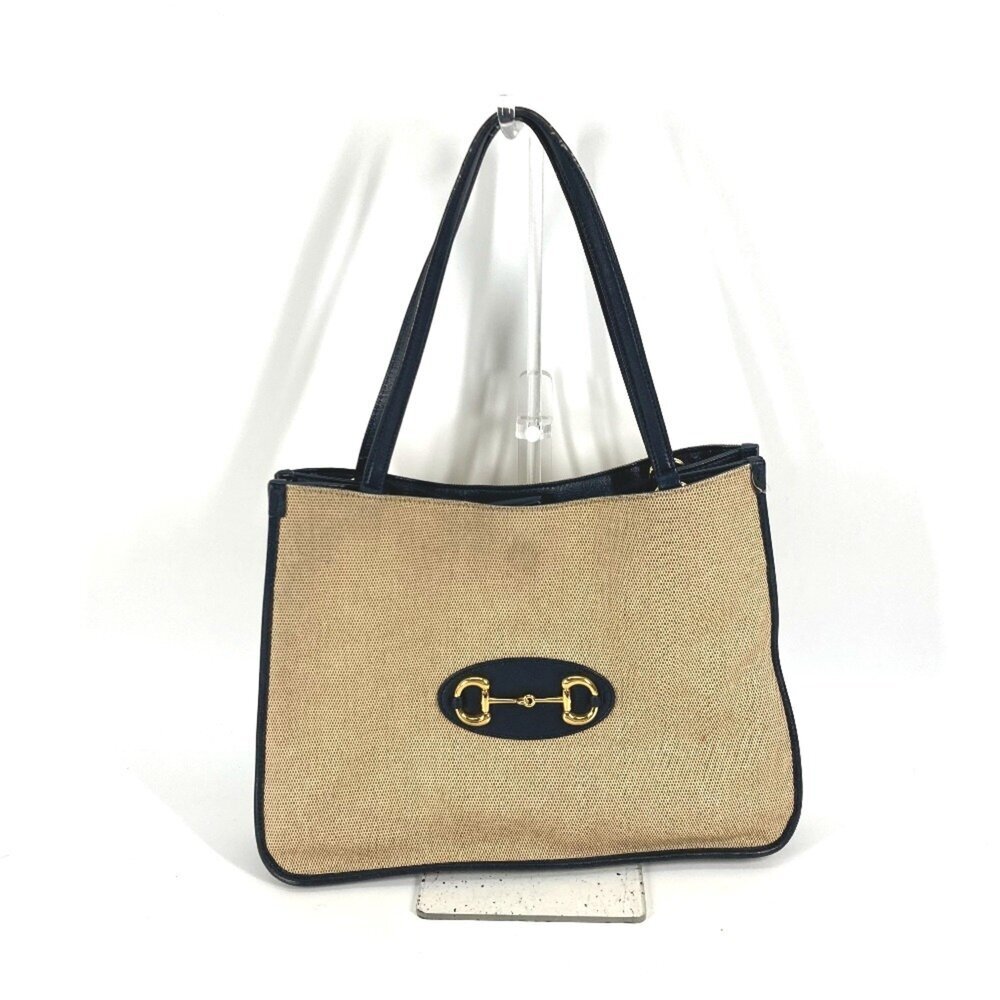 GUCCI Authentic Cream Leather Horsebit Shoulder Bag - Picture 1 of 10